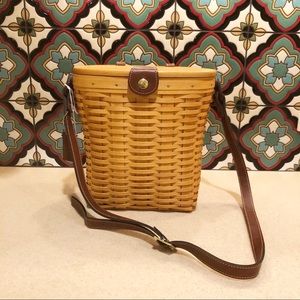 Longaberger County Estates Large Saddlebrook Basket Purse 2000.